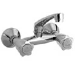 Parryware Half – turn Range Pebble Sink Mixer Wall Mounted