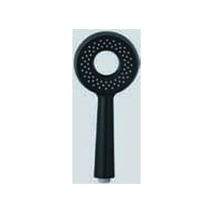 Jaquar Hand Shower ø105mm Round Shape Single Flow with Air Effect (ABS Body with Face Plate Black Matt) with Rubit Cleaning System