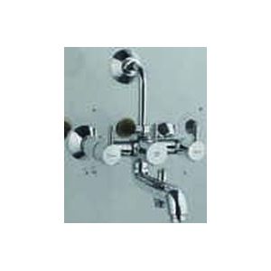 Jaquar Single lever- Florentine Wall Mixer 3-in-1 System with
Provision for both Hand Shower
and Overhead Shower Complete
with 115mm Long Bend Pipe,
Connecting Legs & Wall Flange
(without Hand & Overhead
Shower)