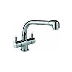 Jaquar Single lever- Florentine Sink Mixer, 1-Hole with Swinging
Extended Spout (Table Mounted
Model) with 450mm Long Braided
Hoses