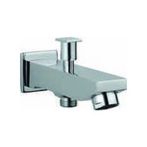 Jaquar Bathtub Spouts->Kubix Bath Tub Spout with Button
Attachment for Hand Shower with
Wall Flange