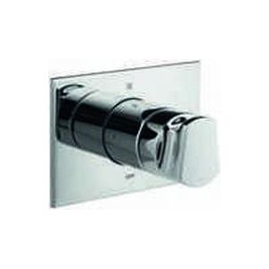 Jaquar Hi-Flow Thermostats 4-Way Divertor (Consisting Of Concealed Body & Wall Flange) for Multiple Shower Working with One Shut-off Position & 3-Outlets (Recommended for Use with Item ARI-39679)